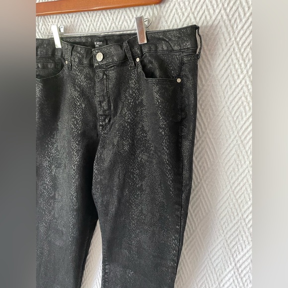 Nine West Jeans Black Python Print 14 - Picture 1 of 9